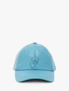 JW ANDERSON JW ANDERSON LEATHER BASEBALL CAP WITH ANCHOR LOGO