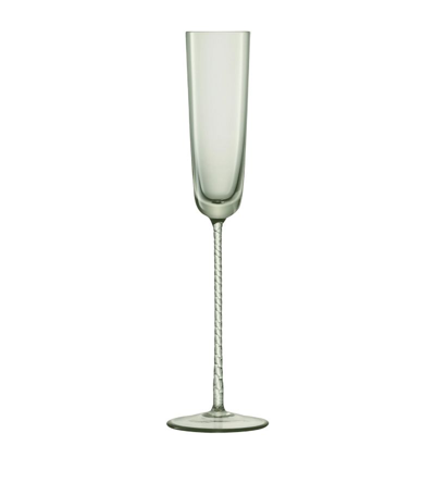 Lsa International Set Of 2 Champagne Theatre Champagne Flutes (120ml) In Grey