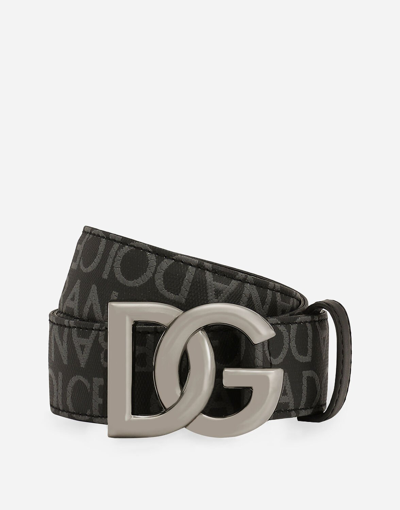 Dolce & Gabbana Dg Logo Belt In Multicolor