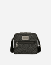 DOLCE & GABBANA COATED JACQUARD CROSSBODY BAG