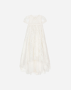 Dolce & Gabbana Lace Detailed Ceremony Dress In Multicolor
