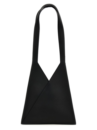 Mm6 Maison Margiela Flap Japanese Hobo Bag  - Black - Leather