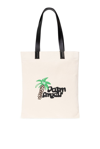 PALM ANGELS PALM ANGELS LOGO PRINTED OPEN TOP TOTE BAG