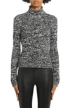 Tom Ford Turtleneck Sweater In Chalk/ Black