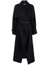 ALEXANDER MCQUEEN WOOL AND COTTON BLEND TRENCH COAT