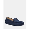 COACH TRUE NAVY MARLEY LEATHER DRIVER LOAFERS