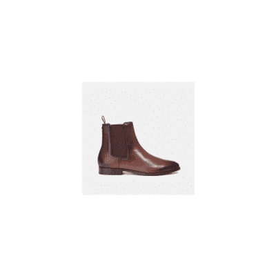 Coach Saddle Metropolitan Burnished Leather Chelsea Boots