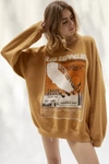 Urban Outfitters Led Zeppelin Poster Pullover Sweatshirt In Yellow