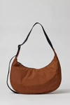 Baggu Medium Nylon Crescent Bag In Brown