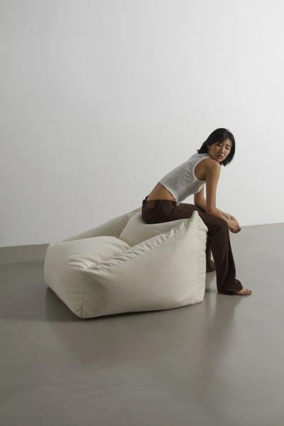 Urban Outfitters Cooper Bean Bag Chair In Ivory