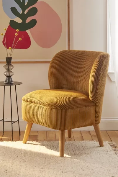 Urban Outfitters Bria Corduroy Chair In Honey