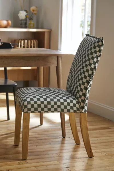 Urban Outfitters Checkered Dining Chair In Green