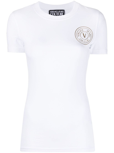 Versace Jeans Couture Logo-printt-shirt In White