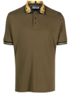 VERSACE JEANS COUTURE BAROQUE-PATTERN POLO SHIRT