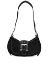 Osoi Hobo Brocle Denim Shoulder Bag In 黑色