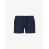 Derek Rose Womens Navy Vienna Mid-rise Linen Pyjama Shorts In Navy