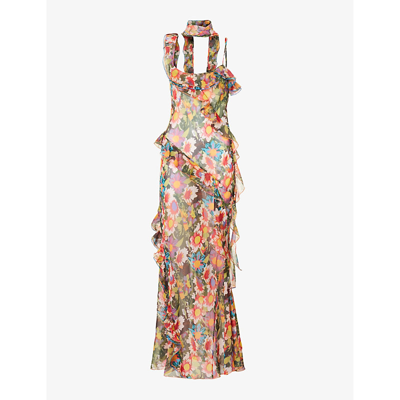 Siedres Monica Floral-print Maxi Dress In Multi | ModeSens