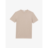 Reiss Mens Mink Melrose Regular-fit Cotton-jersey T-shirt