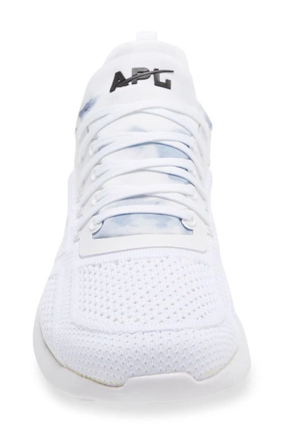Apl Athletic Propulsion Labs Techloom Tracer Knit Training Shoe In White/ Black/ Black