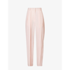 THE FRANKIE SHOP FRANKIE SHOP WOMENS PINK PINSTRIPE TANSY WIDE-LEG HIGH-RISE PLEATED TROUSERS,68675654