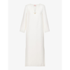 Valentino Cady Couture Kaftan Dress With V Detail In Avorio