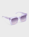 BARTON PERREIRA DEVINE SQUARE ACETATE & TITANIUM SUNGLASSES