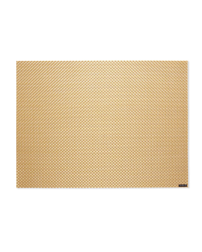Chilewich Basketweave Rectangular Placemat, 14 X 19 In Gilded
