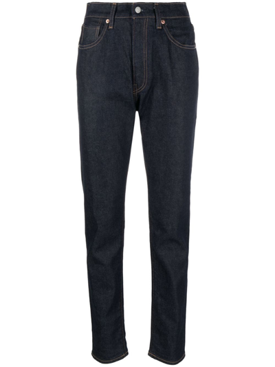 Levi's Dark-wash Tapered-leg Jeans In Blue