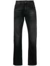 7 FOR ALL MANKIND MID-RISE TAPERED-LEG JEANS