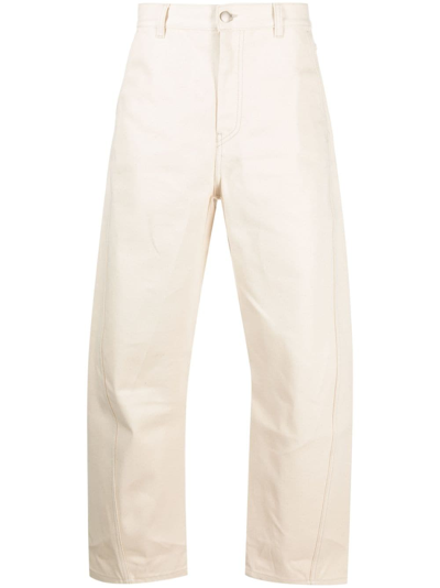 Oamc Cortes Wide-leg Jeans In Neutrals