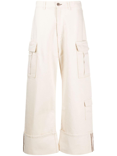 3x1 High-waist Wide-leg Jeans In Neutrals