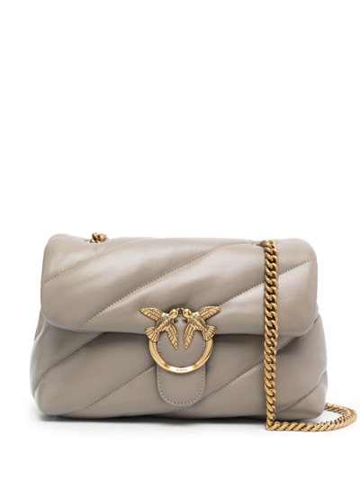 Pinko Classic Love Puff Shoulder Bag In Neutral
