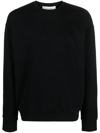 JW ANDERSON LOGO-EMBROIDERED CREW-BECK SWEATSHIRT