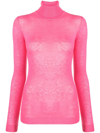 ERMANNO FIRENZE HIGH-NECK KNITTED TOP