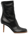 Jacquemus Black Asymmetrical Ankle Boots