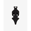 Mugler One-piece Swimsuit With Cutout Details In Black