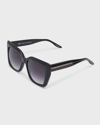 BARTON PERREIRA DEVINE SQUARE ACETATE & TITANIUM SUNGLASSES