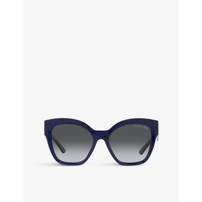 Prada Woman Sunglasses Pr 17zs In Polar Grey Gradient