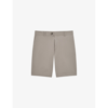 Reiss Mens Mushroom Wicket Stretch-cotton Chino Shorts