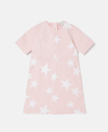 Stella Mccartney Star Print Denim Dress In Black Multicolour
