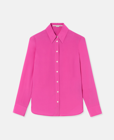 Stella Mccartney Silk Shirt In Pink