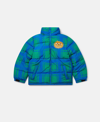 STELLA MCCARTNEY SUNSHINE FACE CHECKED PUFFER COAT