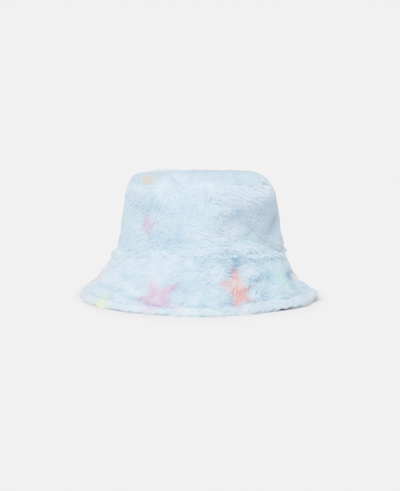 Stella Mccartney Kids' Star Print Bucket Hat In Black