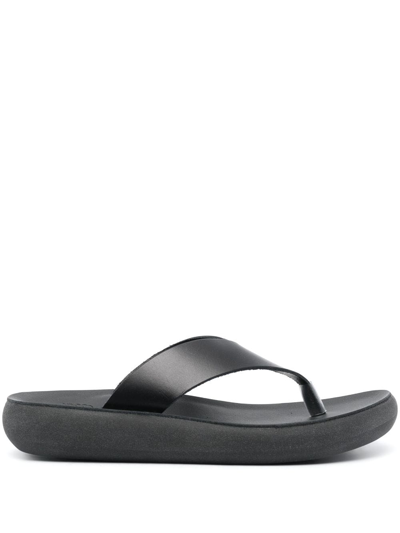 Ancient Greek Sandals Charys Comfort Leather Sandals In Black