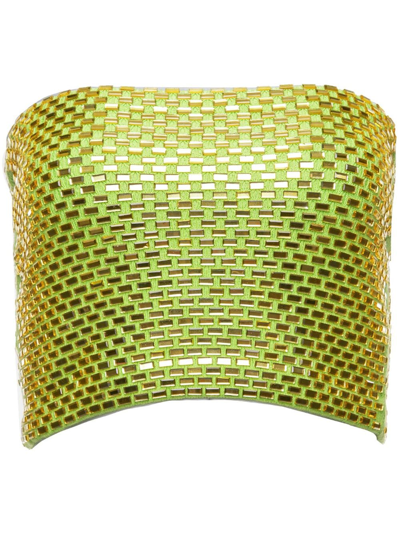 Retroféte Oberteil Theo In Lime Punch Green