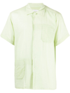 Engineered Garments Camp Patch-pocket Cotton Shirt In Green