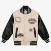 MOLO BEIGE & BLACK VARSITY JACKET