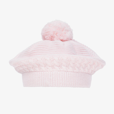 Emile Et Rose Baby Girls Pink Knitted Cotton Beret