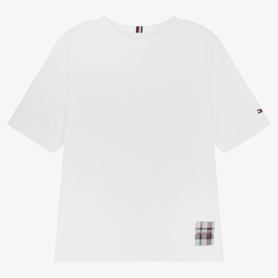 Tommy Hilfiger Kids' Boys White Cotton T-shirt