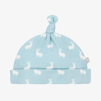 The Little Tailor Blue & White Cotton Baby Hat